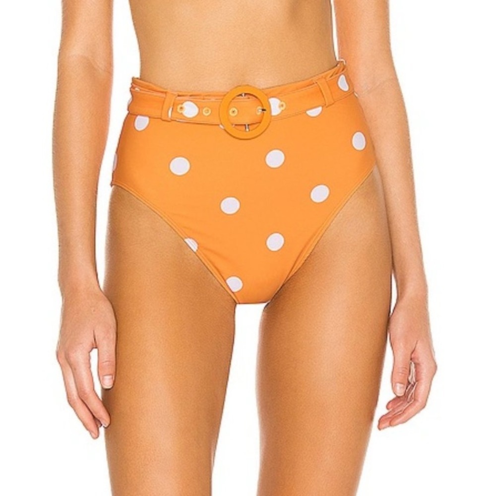 NEW FOR LOVE & LEMONS AUBURN DOT BIKINI BOTTOM